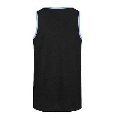 Men's '47 Black Carolina Panthers Winger Franklin Tank Top