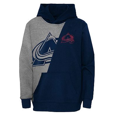 Preschool Gray/Navy Colorado Avalanche Unrivaled Pullover Hoodie