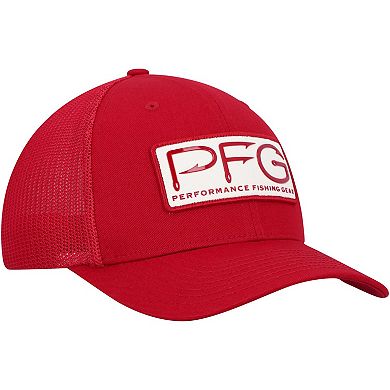 Men's Columbia Crimson Alabama Crimson Tide PFG Hooks Flex Hat