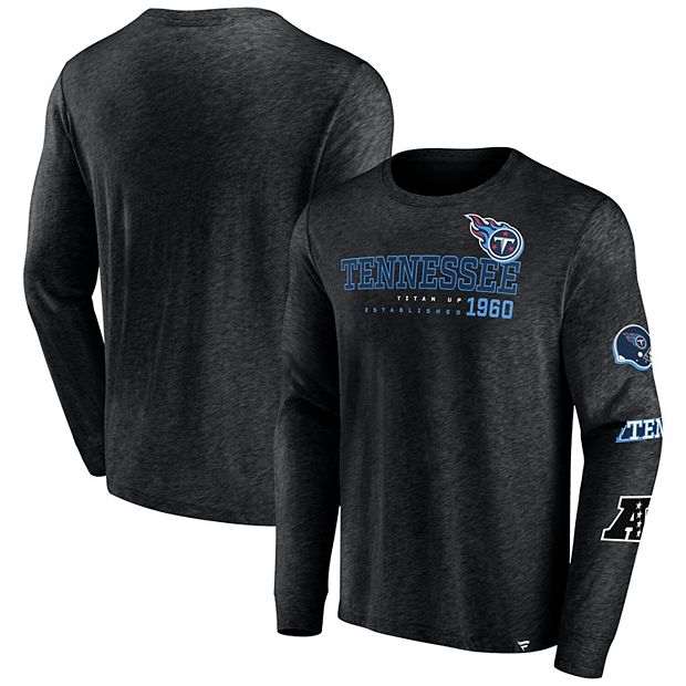 Lids Tennessee Titans Fanatics Branded High Whip Pitcher Long Sleeve  T-Shirt - Heather Black