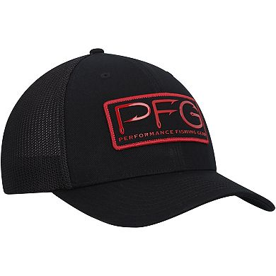Men's Columbia Black South Carolina Gamecocks PFG Hooks Flex Hat