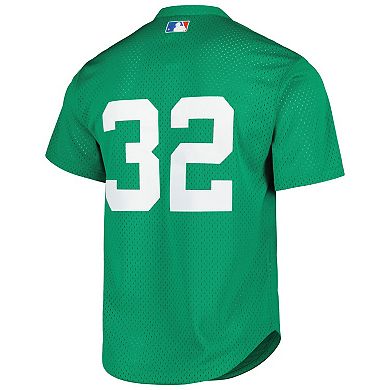 Men's Mitchell & Ness Green Toronto Blue Jays Cooperstown Collection Mesh Batting Practice Jersey
