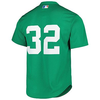 Men's Mitchell & Ness  Green Toronto Blue Jays Cooperstown Collection Mesh Batting Practice Jersey