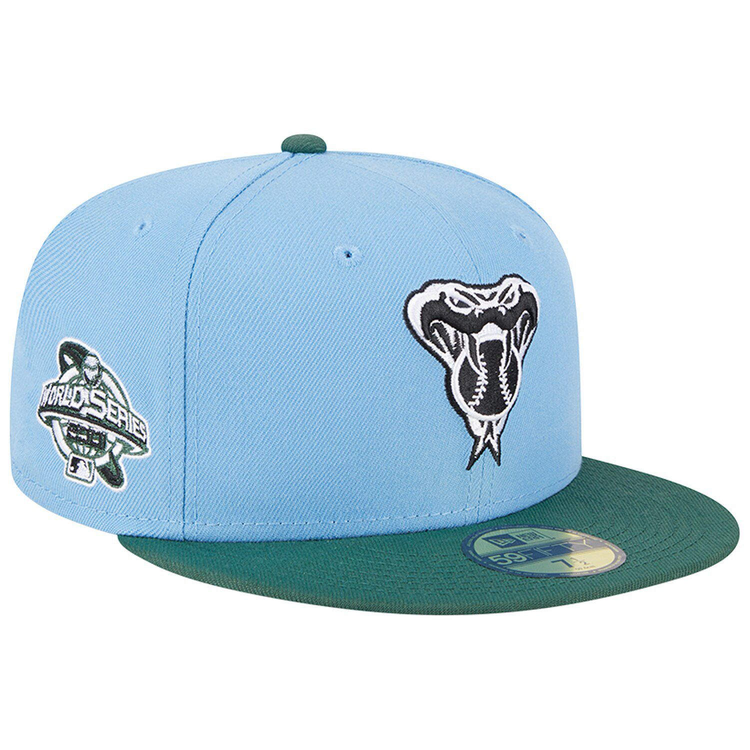 Men's New Era Tan Arizona Diamondbacks 2001 World Series Sky Blue