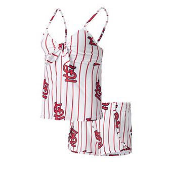 Women's Concepts Sport White St. Louis Cardinals Reel Allover Print Tank Top & Shorts Sleep Set
