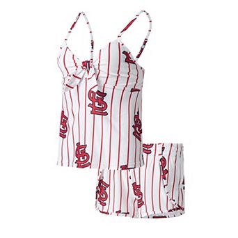 Women's Concepts Sport White St. Louis Cardinals Reel Allover Print Tank Top & Shorts Sleep Set