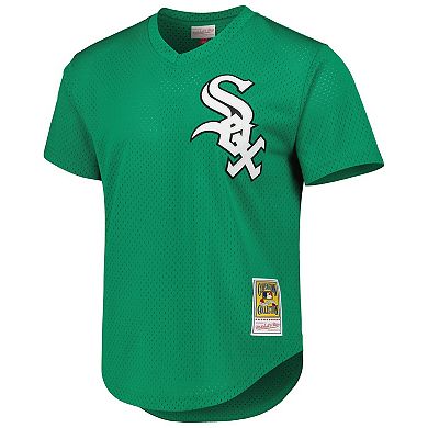 Men's Mitchell & Ness Frank Thomas Green Chicago White Sox Cooperstown Collection Authentic St. Patrick's Day 1996 Batting Practice Jersey