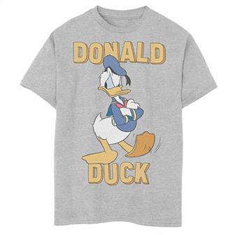 Disney's Mickey Mouse & Friends Boys 8-20 & Husky Classic Donald Duck Angry Foot Tap Graphic Tee