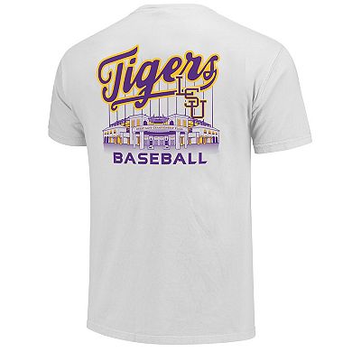 Men's White LSU Tigers Alex Box Stadium Baseball T-Shirt