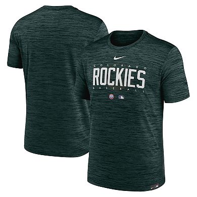 Men's Nike Green Colorado Rockies City Connect Velocity Practice Performance T-Shirt