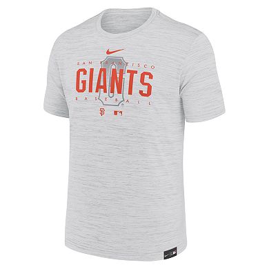 Men's Nike Gray San Francisco Giants City Connect Velocity Practice Performance T-Shirt