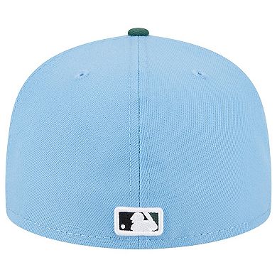 Men's New Era  Sky Blue/Cilantro New York Yankees 2000 Subway Series 59FIFTY Fitted Hat