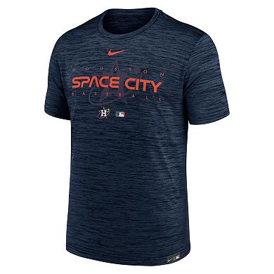 Men's Nike Navy Houston Astros City Connect Velocity Practice Performance T-Shirt