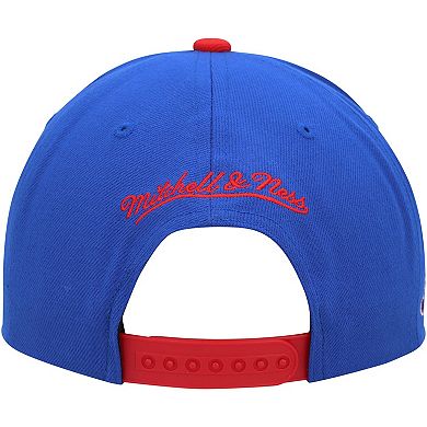 Men's Mitchell & Ness Royal/Red LA Clippers Hardwood Classics Essentials 2.0 Snapback Hat
