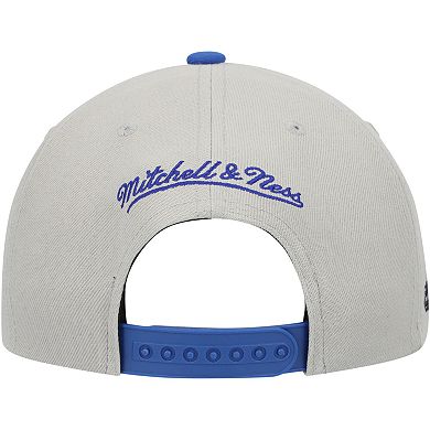 Men's Mitchell & Ness Gray/Blue Orlando Magic Hardwood Classics Essentials 2.0 Snapback Hat