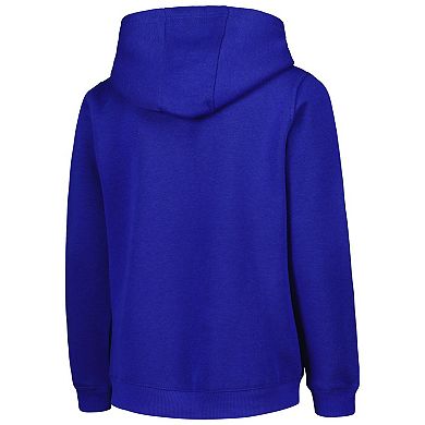 Youth Royal New York Mets Team Primary Logo Pullover Hoodie