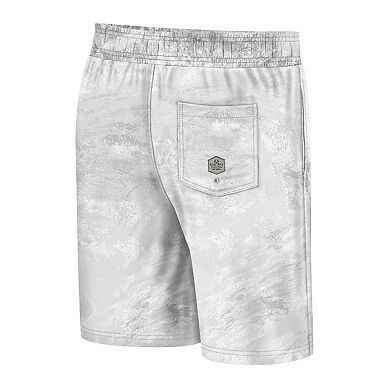 Men's Colosseum White Arkansas Razorbacks Realtree Aspect Ohana Swim Shorts