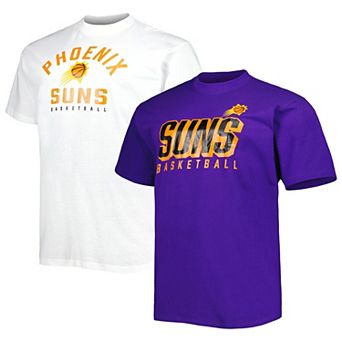 Men's Fanatics Branded Purple/White Phoenix Suns Big & Tall Two-Pack T-Shirt Set