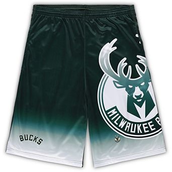 Men's Fanatics Branded Hunter Green Milwaukee Bucks Big & Tall Graphic Shorts