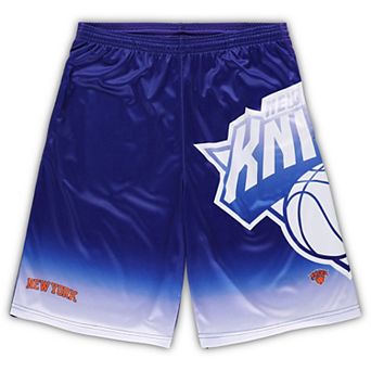 Men's Fanatics Branded Blue New York Knicks Big & Tall Graphic Shorts