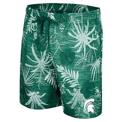 Men's Colosseum Green Michigan State Spartans What Else is New Swim Shorts