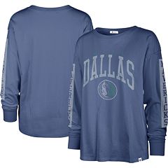 Lids Dallas Mavericks FISLL Women's Cropped Long Sleeve T-Shirt - Blue
