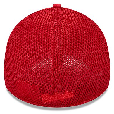 Men's New Era Red Washington Nationals Tonal Team Neo 39THIRTY Flex Hat