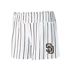 Concepts Sport Women's White San Diego Padres Reel Pinstripe Sleep Shorts