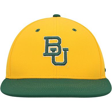 Men's Nike Gold Baylor Bears Aero True Baseball Performance Fitted Hat