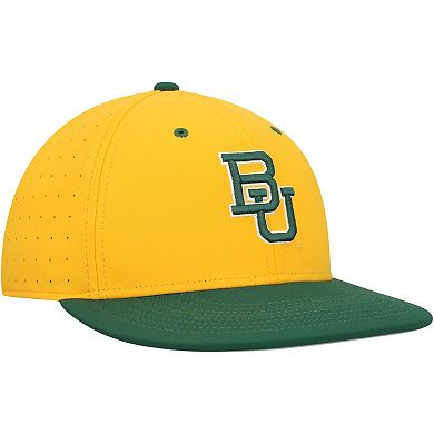Men's Nike Gold Baylor Bears Aero True Baseball Performance Fitted Hat