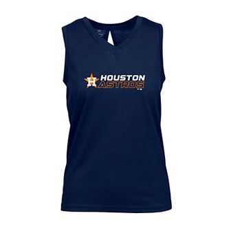 Women's Levelwear Navy Houston Astros Paisley Chase V-Neck Tank Top