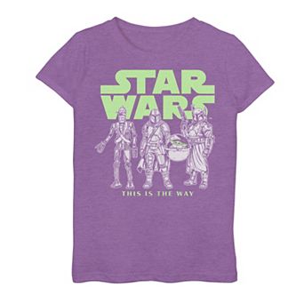 Girls 6-16 Star Wars The Mandalorian Logo Lineup Graphic Tee
