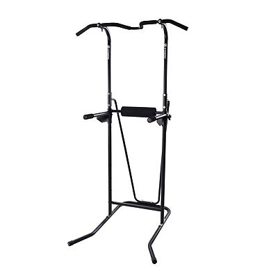 Stamina Products 1698 Freestanding Adjustable Full Body Steel Power Tower, Black