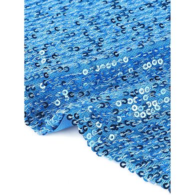 Women's Party Cami Spaghetti Straps Criss Cross Crop Sequin Top