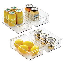 iDesign Linus Handled Cabinet Organizer - Clear - 12 x 3 x 2-1/4 Height - Each