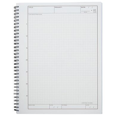 Carbonless Laboratory Notebook with 100 Sheets, Engineering Paper (2 Pack)