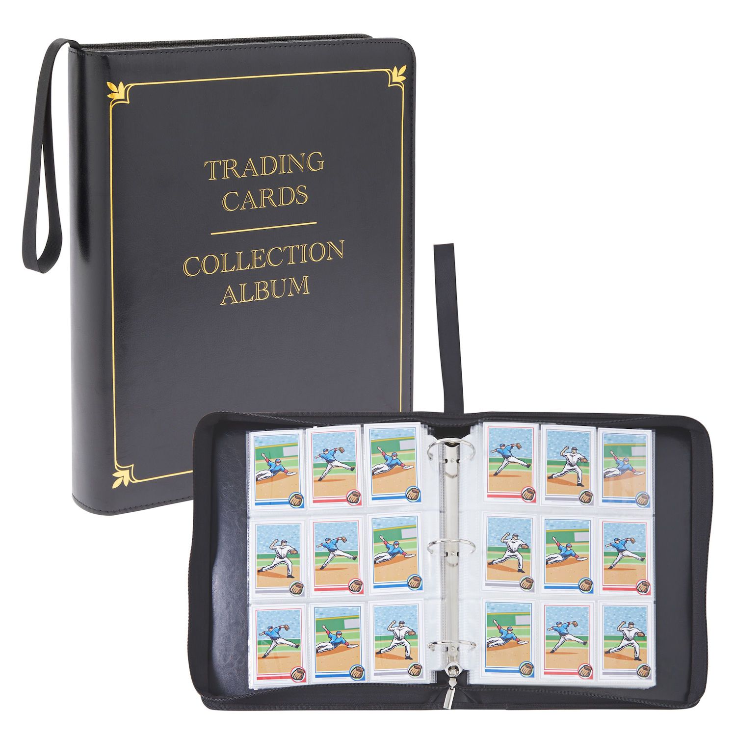 400 Pockets Trading Card Sleeves, Carrying 4-Pocket Binder, Album Pages  Card Collector Coin Holders Wallets Sleeves Set for Pokemon Trading Cards