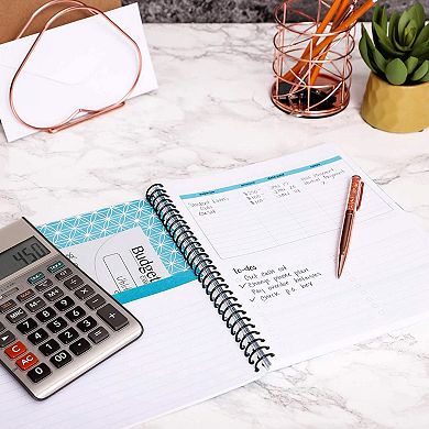 Monthly Budget Planner With Pockets, Bill Organizer, Expense Tracker Notebook