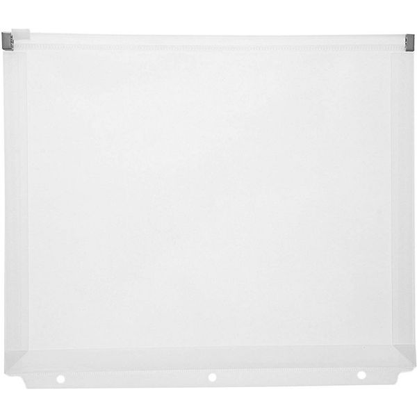 Juvale Clear Zipper Pouch for 3 Ring Binder (12 Count)