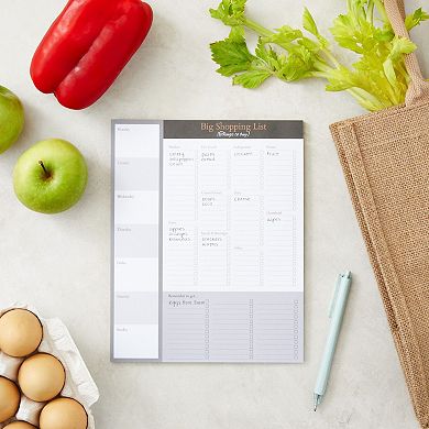 3 Pack Magnetic Grocery List Pad for Fridge, 52 Sheets Per Pad, 7.5 x 9.5 in