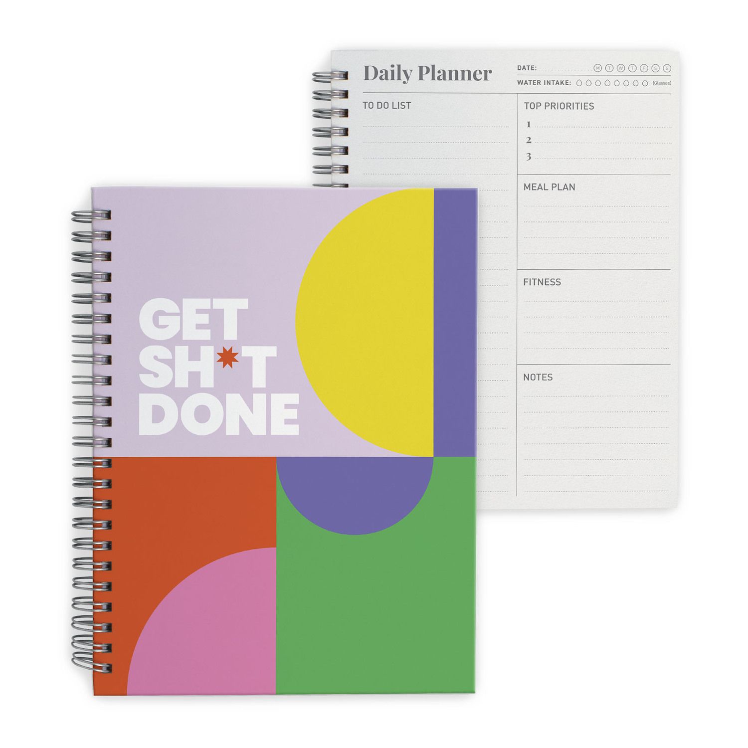 Juvale 2 Pack Meeting Notebooks For Work, Spiral-bound Daily