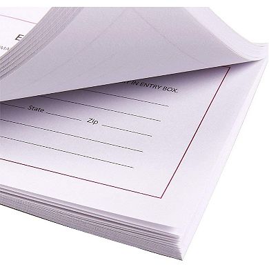 Entry Forms 10 Pads 100 Sheet Each Entry Cards for Contest Raffle Ballot Drawing