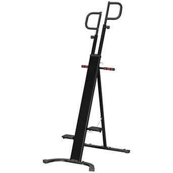 Soozier Folding Vertical Climber Height Adjustable with LCD Monitor and Wheels