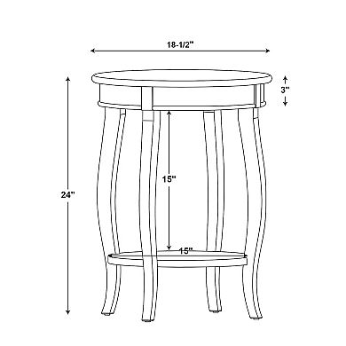 Linon Aura End Table