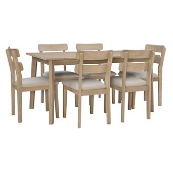 Linon Drury Dining Table & Chairs 7 pc Set