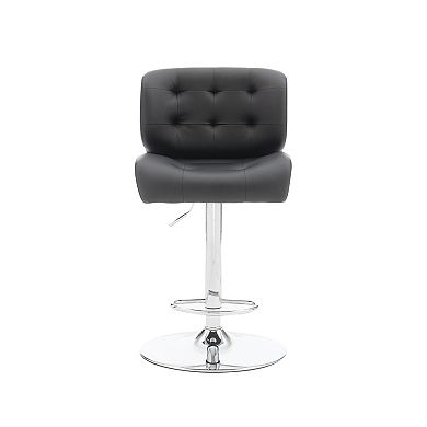 Linon Bohen ABS Adjustable Swivel Bar Stool