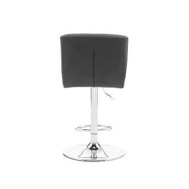 Linon Bohen ABS Adjustable Swivel Bar Stool
