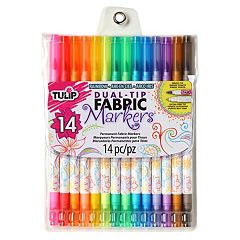 Crayola Fabric Markers, At Home Crafts for Kids, Fine Tip, Assorted Colors,  Set of 10 (Pack Of 6)