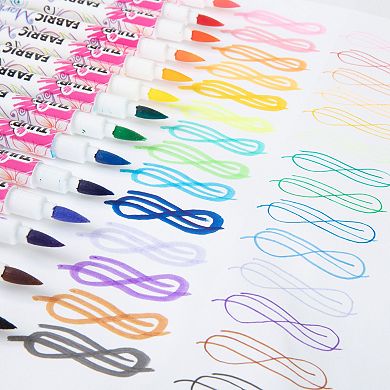 Tulip 14-Pack Dual-Tip Rainbow Fabric Markers