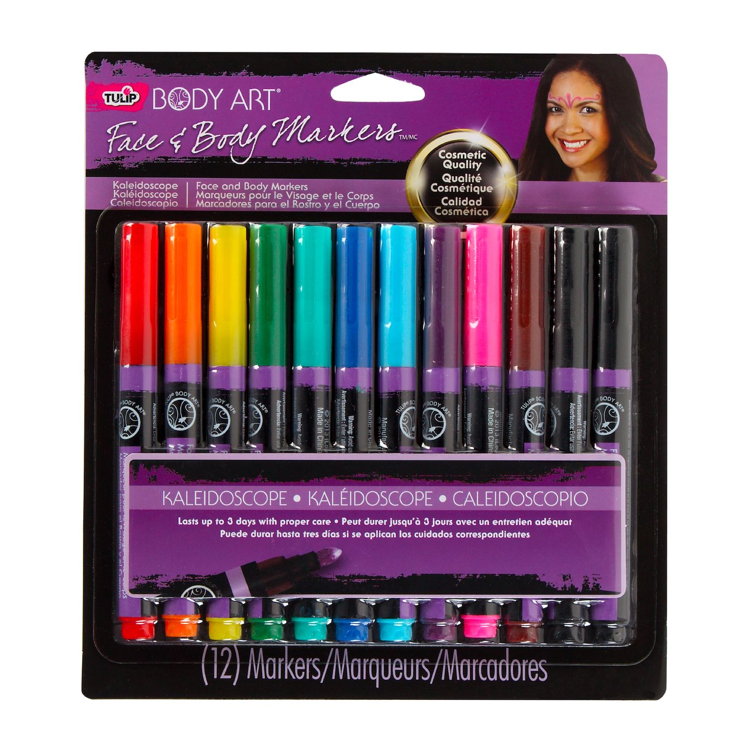 WallDeca Dry-Erase Thick Fine Line Markers, 13 Assorted Colors